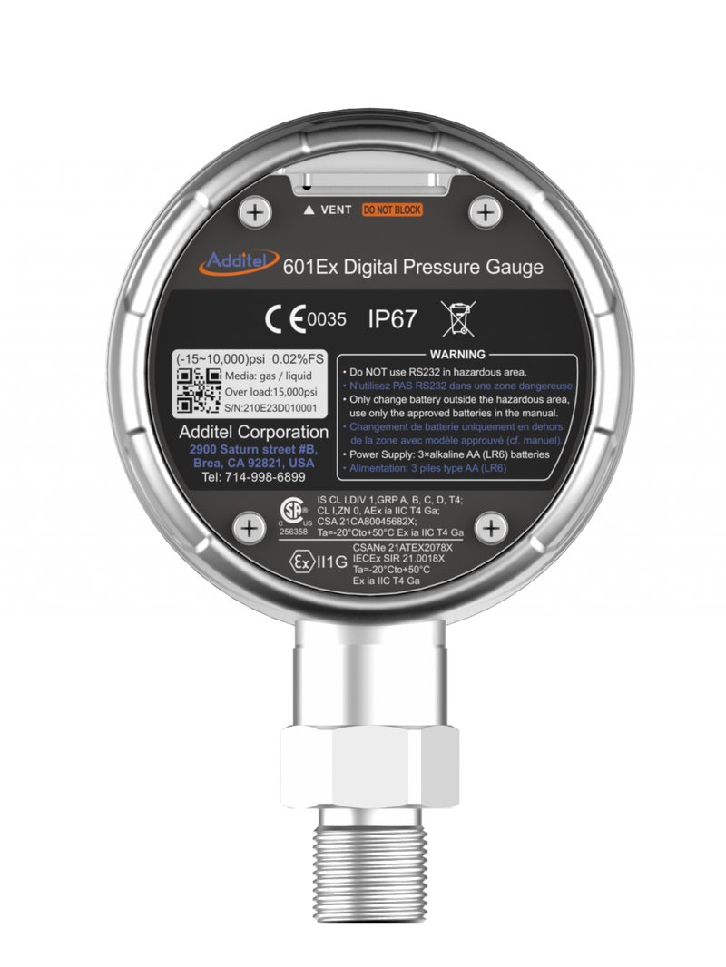 Additel 601EX Digital Pressure Gauge