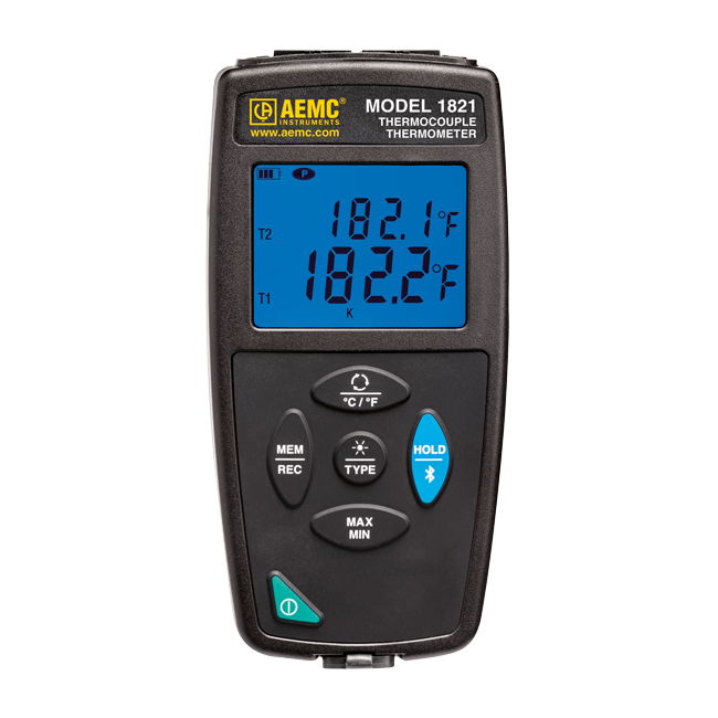 AEMC 1821 Thermocouple Thermometer/Data Logger, single channel