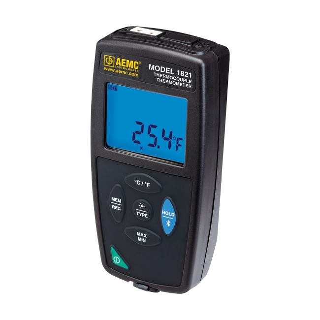 AEMC 1821 Thermocouple Thermometer/Data Logger, single channel