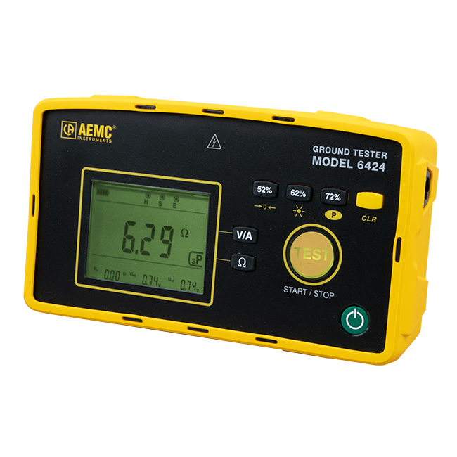 AEMC Ground Resistance Tester Model 6424 (Digital, 3-Point)