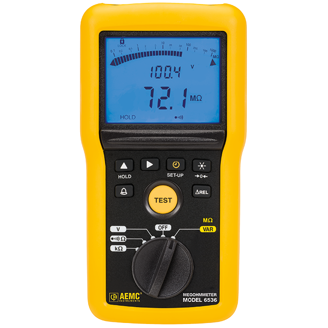 AEMC 6536 Insulation Resistance Tester for ESD Testing, 10-100V