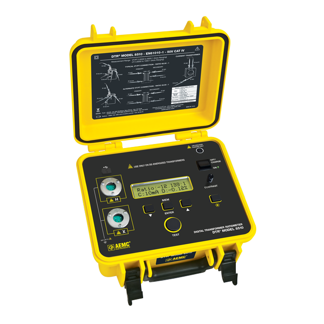 AEMC 8510 DTR Digital Transformer Ratiometer, 110/220V