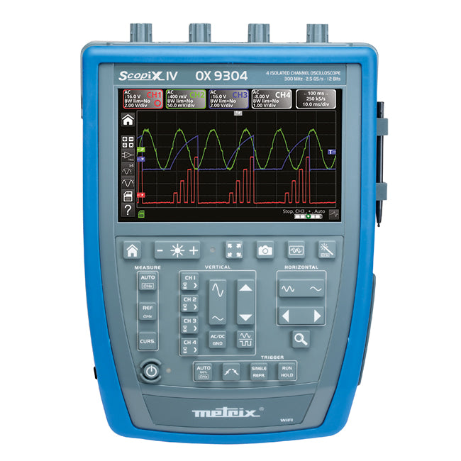 AEMC OX9304 Portable Oscilloscope, 4-channel, 300 MHz