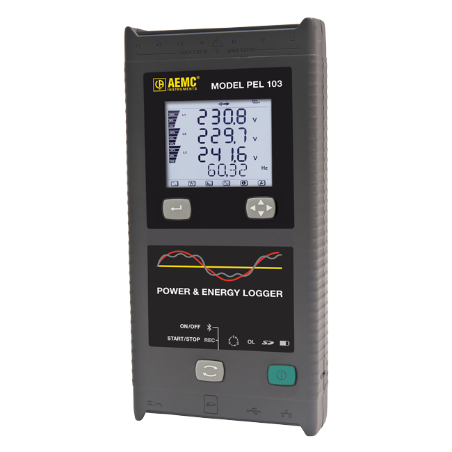 AEMC PEL 103 Power/Energy Data Logger Kit with LCD