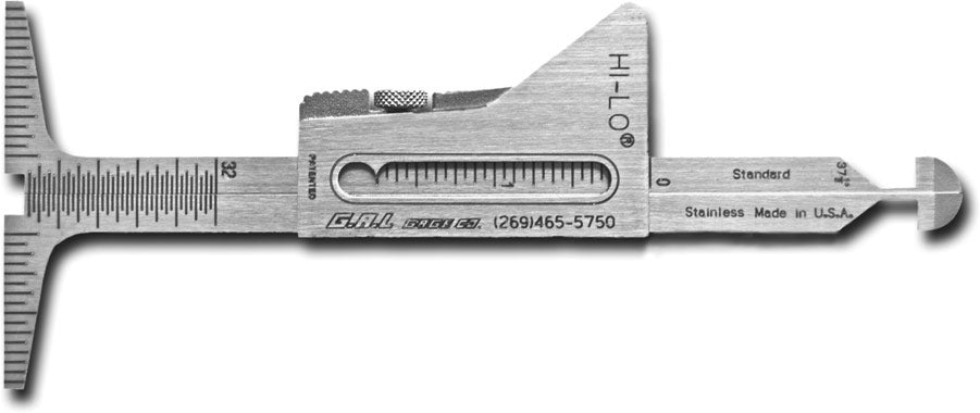 GAL Gage #1 HI-LO Gauge Stainless Steel