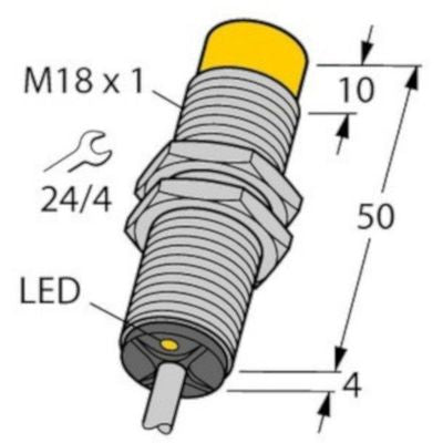 Turck NI10-G18-AN7X 50MM Inductive Proximity Sensor