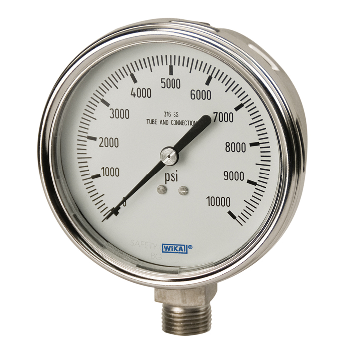 Wika 233.54 Analogue Pressure Gauges - 4" Dial