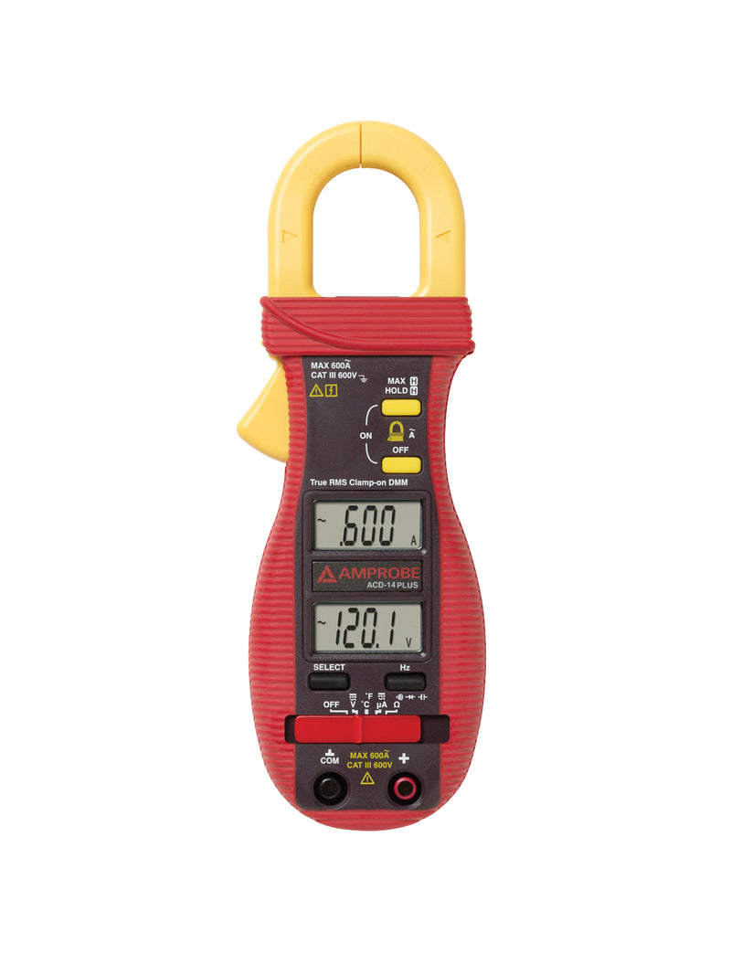 Amprobe ACD-14 PLUS Dual Display Clamp Multimeter with Temperature
