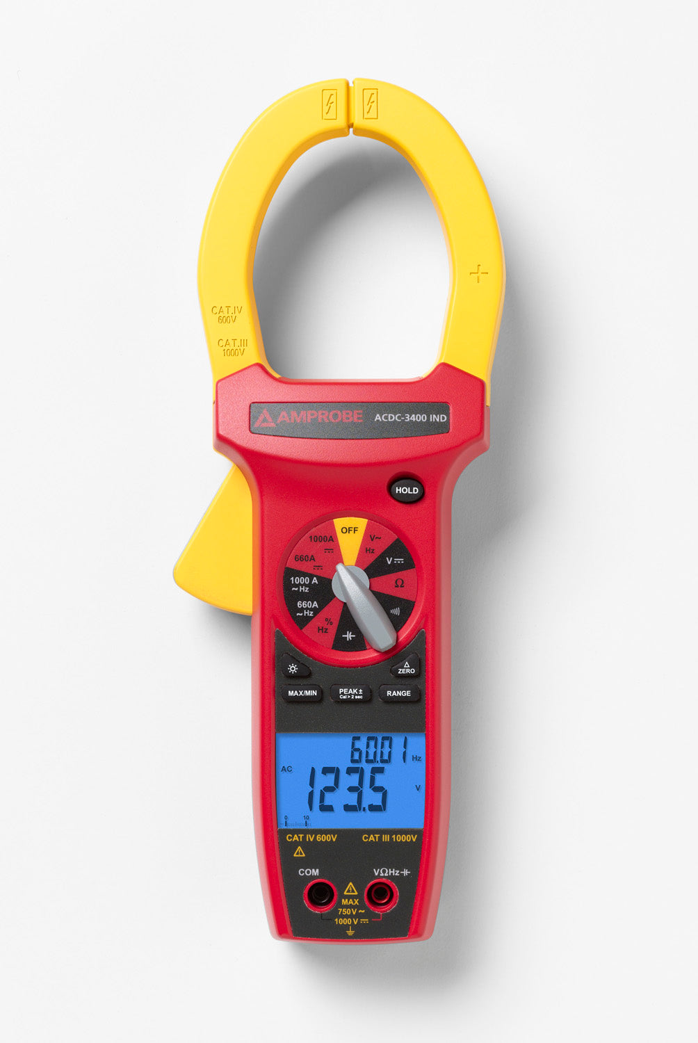 Amprobe ACDC-3400 IND AC/DC CAT IV True-rms Clamp Meter