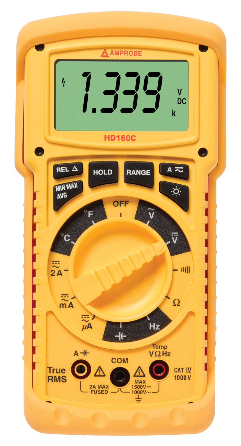 Amprobe HD160C IP67 Heavy Duty True-rms Multimeter with Temperature