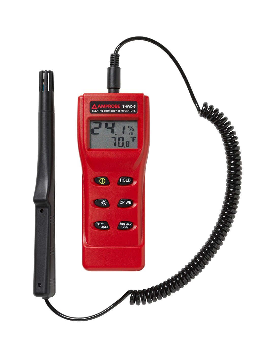 Amprobe THWD-5 Relative Humidity and Temperature Meter with Wet Bulb and Dew Point