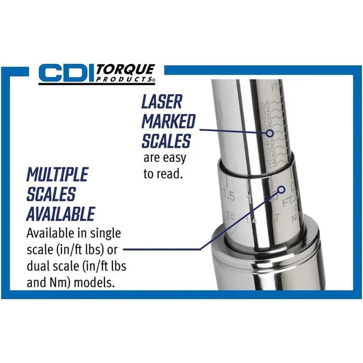 CDI 1002MFRMH - 3/8" Drive 10-100 Ft. Lbs. Torque Wrench