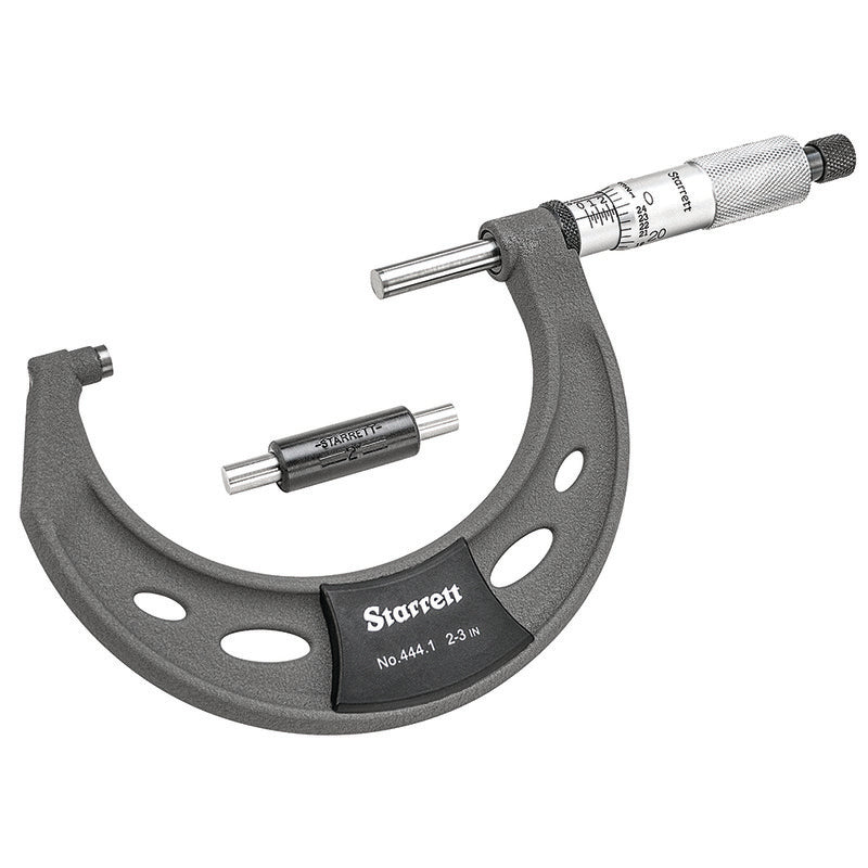 Starrot Starrett T444.3XRL-1 Outside Micrometer 2-3