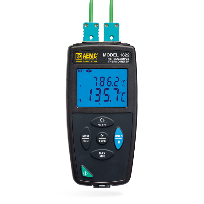 AEMC 1822 Thermocouple Thermometer Datalogger (Dual Channel)