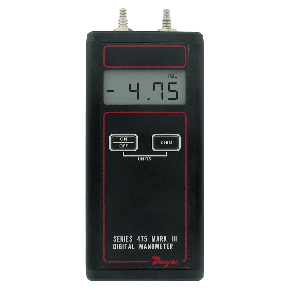 Dwyer 475-1-FM Digital Manometer 0 to 20" WC