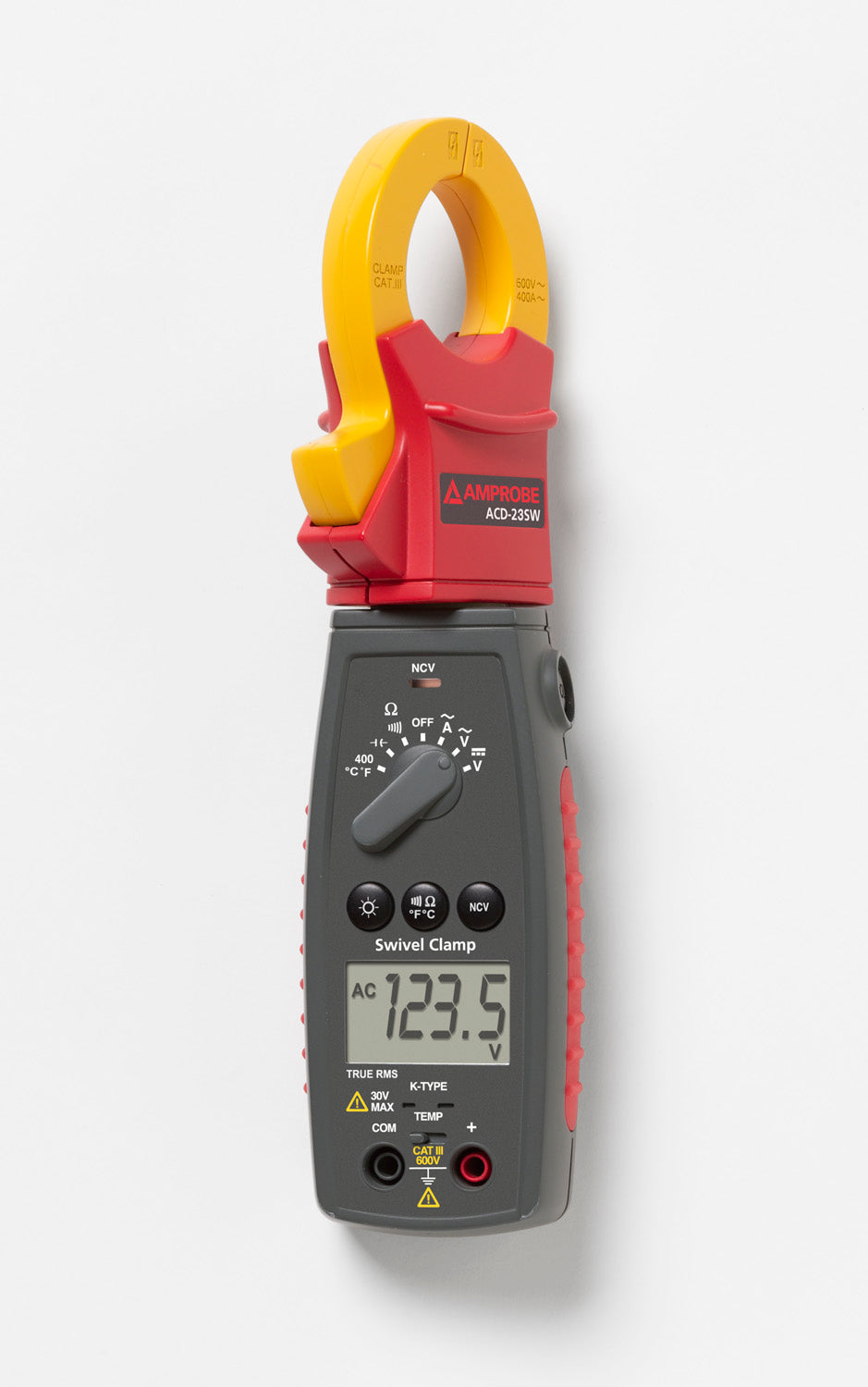 Amprobe ACD-23SW True-rms Swivel™ Clamp Meter with Temperature and VolTect™