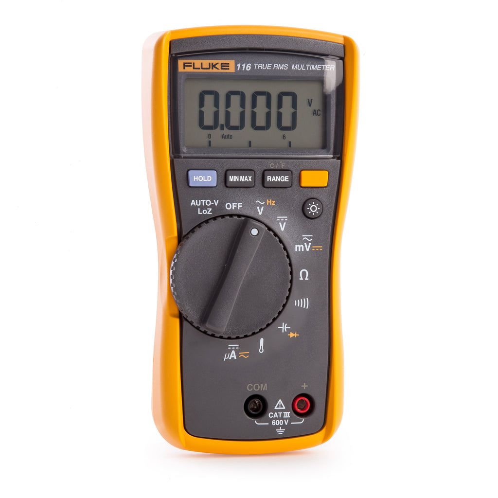 Fluke 116 HVAC Multimeter with Temperature and Microamps, 600V